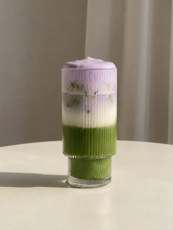 Ube latte matcha